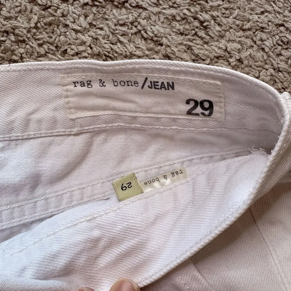 Rag‎ & Bone Denim Carpenter Shorts Aged Bright White Womens Size 29 Shorties